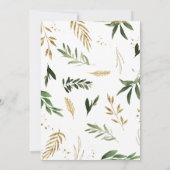 Oh Boy Greenery Safari Baby shower Kaart (Achterkant)