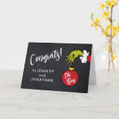 Oh Boy Grinch Baby shower gefeliciteerd Kaart (Gele Bloem)