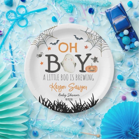 Oh Boy Halloween Papieren Borden Papieren Bordje (Feest)