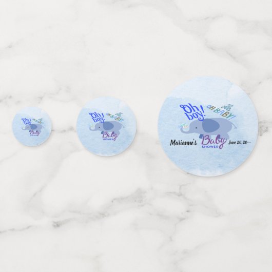 Oh boy, het is een Baby shower Confetti (Voorkanten)