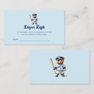 Oh Boy Honkbal Baby Shower Luierloterij Tickets Informatiekaartje