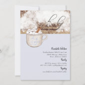 Oh Boy Hot Chocolate Rustic Baby Het is koud Kaart (Voorkant)