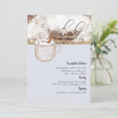 Oh Boy Hot Chocolate Rustic Baby Het is koud Kaart (Staand voorkant)