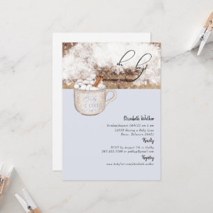 Oh Boy Hot Chocolate Rustic Baby Het is koud Kaart