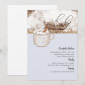 Oh Boy Hot Chocolate Rustic Baby Het is koud Kaart (Voorkant / Achterkant)