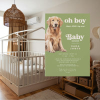 Oh Boy Ik ben Disem-BARK-ing Soon Dog Baby shower