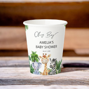 Oh Boy Jungle Safari Baby Shower Papieren Bekertje Bekers