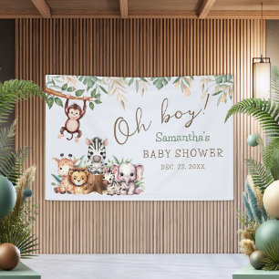 Oh Boy Jungle Safari Baby Shower Spandoek