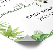 Oh Boy Jungle Safari Baby Shower Welcome Sign Poster (Hoek)