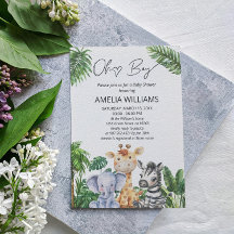 Oh Boy Jungle Safari Dieren Baby Shower
