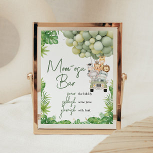 Oh Boy Jungle Safari Douche Mama Osa Bar Bord Poster