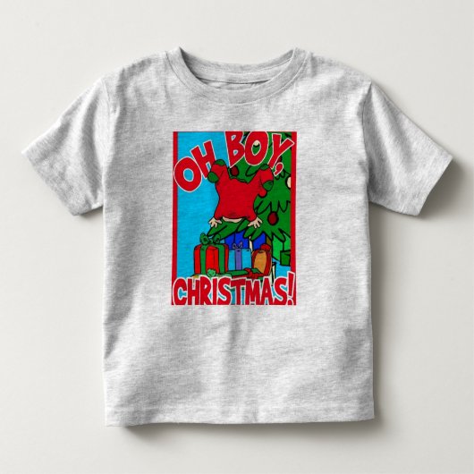 Oh Boy - Kerstmis Kinder Shirts (Voorkant)