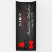 OH BOY! Kleine Mannen Stropdas Baby Boy Shower Ban Spandoek (Verticaal)