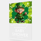 Oh Boy Leprechaun Baby shower Welkom Acryl Bord (Hoek)