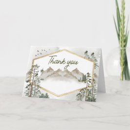 Oh Boy Let the Adventure Begin Baby Shower Bedankkaart