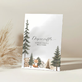 Oh boy let the adventure begin baby shower diaper reclamebord met voetstuk