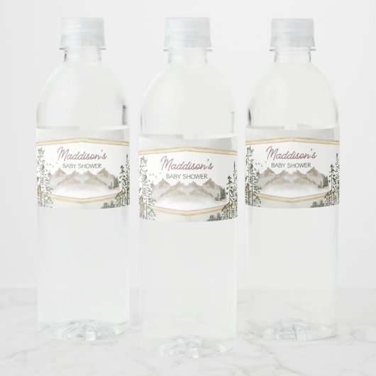 Oh Boy Let the Adventure Begin Baby Shower Waterfles Etiket (Flessen)