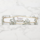 Oh Boy Let the Adventure Begin Baby Shower Waterfles Etiket (Enkel label)