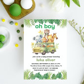 Oh Boy Leuk oerwoud Safari Dieren baby shower Kaart