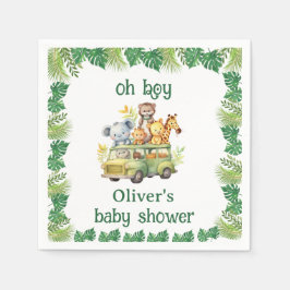 Oh Boy Leuk oerwoud Safari Dieren baby shower Servet