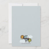 Oh Boy Lil Man Hot Air Balloon Uitnodiging (Achterkant)