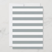 Oh Boy Little Man Baby shower Grey Invitation Kaart (Achterkant)