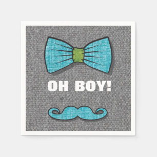 OH BOY "Little Man" Baby shower papieren servetten