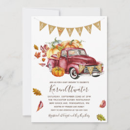 Oh Boy Little Pumpkin Herfst Baby shower Uitnodigi Kaart
