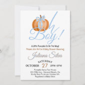 Oh Boy Little Pumpkin is op weg naar het Baby show Kaart (Voorkant)