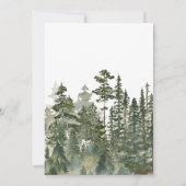 Oh Boy Lumberjack Baby shower Kaart (Achterkant)