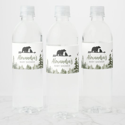 Oh Boy Lumberjack Baby shower Waterfles Etiket (Flessen)