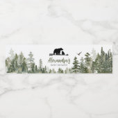 Oh Boy Lumberjack Baby shower Waterfles Etiket (Enkel label)