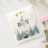 Oh Boy Lumberjack Woodland Forest Beer Baby shower Bedankzakje (Gezegeld)