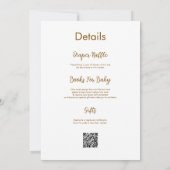 Oh Boy Mallard Duck Baby shower QR-code Kaart (Achterkant)