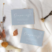 Oh Boy minimalistische moderne Baby showers luier Informatiekaartje