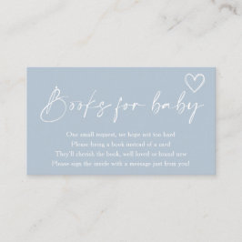 Oh Boy Modern Baby shower Boeken voor Baby Informatiekaartje