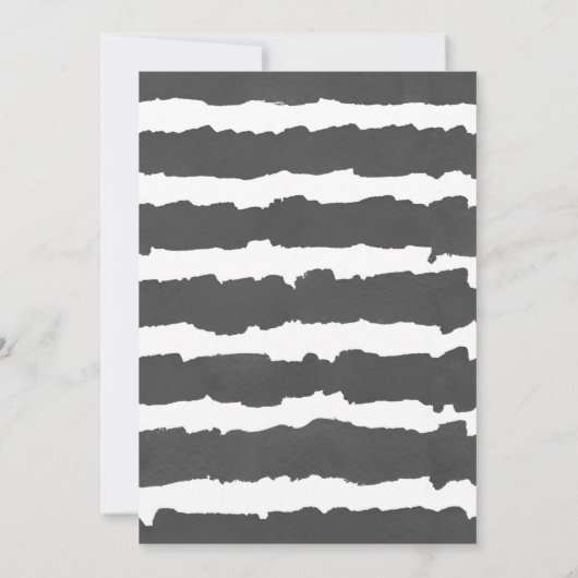 Oh boy moderne eucalyptus zwart wit baby shower kaart (Achterkant)