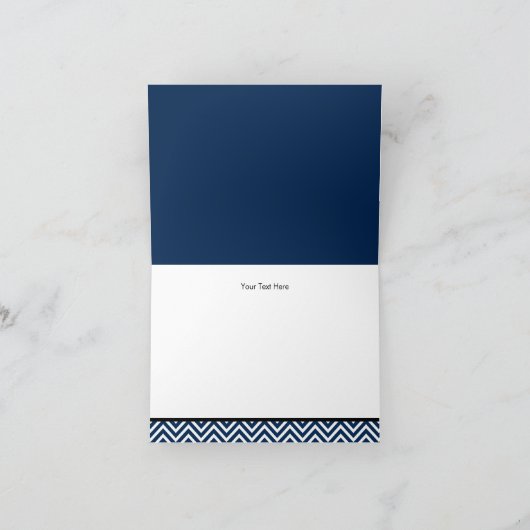 Oh Boy Mustache Baby shower Dank je kaart (Binnen)