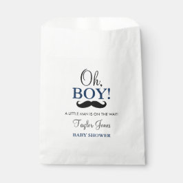 Oh Boy Mustache Baby shower Favor Tassen Bedankzakje