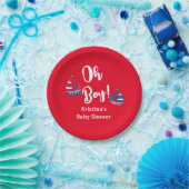 Oh Boy Nautical Baby Boy Baby shower bord (Feest)