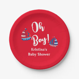 Oh Boy Nautical Baby Boy Baby shower bord