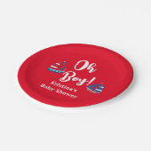Oh Boy Nautical Baby Boy Baby shower bord (Gekanteld)