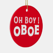 Oh Boy Oboe Keramisch Ornament (Rechts)