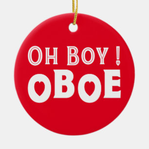 Oh Boy Oboe Keramisch Ornament