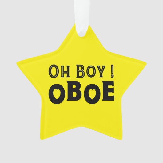 Oh Boy Oboe Ornament (voorkant)