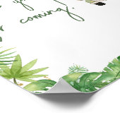 Oh Boy Oerwoud Safari Baby Bedankt voor uw komst Poster (Hoek)