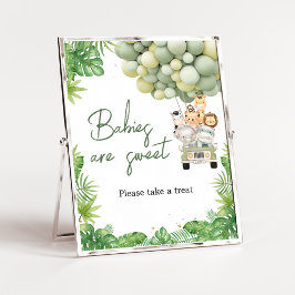 Oh Boy Oerwoud Safari Baby shower Baby's zijn zoet Poster
