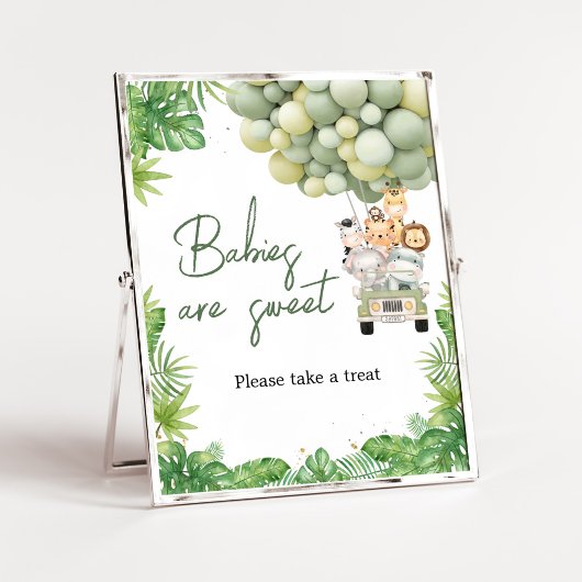 Oh Boy Oerwoud Safari Baby shower Baby's zijn zoet Poster