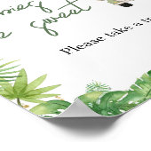 Oh Boy Oerwoud Safari Baby shower Baby's zijn zoet Poster (Hoek)