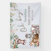 Oh Boy Oerwoud Safari Baby shower Banner (Verticaal)